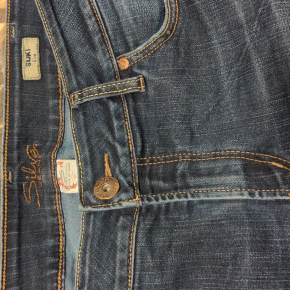 Silver Jeans W34/L30 Silver Suki Slim Jeans Plus Size - Picture 3 of 13